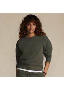 LANDS' END Sweatshirt SERIOUS SWEATS f&uuml;r Damen, Damen, size: regular, Gr&uuml;n, Elasthan/Baumwoll-Mischung/Polyester-Mischung, by Lands' End
