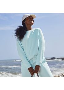 LANDS' END Sweatshirt SERIOUS SWEATS, Damen,  Blau, Elasthan/Baumwoll-Mischung/Polyester-Mischung, by Lands' End