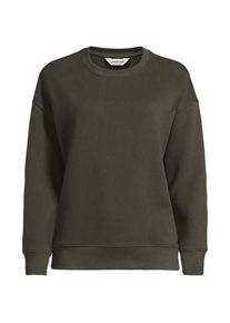 LANDS' END Sweatshirt SERIOUS SWEATS, Damen,  Gr&uuml;n, Elasthan/Baumwoll-Mischung/Polyester-Mischung, by Lands' End