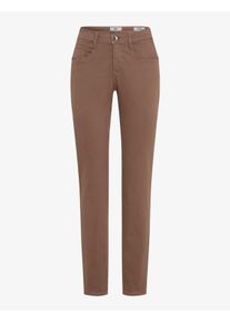 Brax Damen Five-Pocket-Hose Style MARY WARM GREIGE, denim hellbraun, Gr. 32