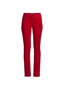 LANDS' END Straight Fit Cordhose Mid Waist f&uuml;r Damen in Plus-Gr&ouml;&szlig;e, Damen, size: plus, Rot, Baumwoll-Mischung, by Lands' End
