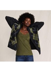 LANDS' END Top mit Spitzenbesatz, Damen,  Gr&uuml;n, Baumwoll-Mischung, by Lands' End