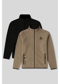 Herren Pl&uuml;sch Zip-Front Sweatshirt