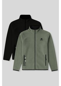 Herren Pl&uuml;sch Zip-Front Sweatshirt