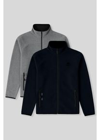 Herren Pl&uuml;sch Zip-Front Sweatshirt