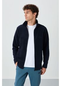 Herren Pl&uuml;sch Zip-Front Sweatshirt