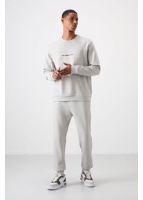 Bedrucktes Fleece Sweatshirt- und Hosen-Set