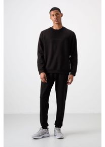 Bedrucktes Fleece-Sweatshirt- und Hosen-Set