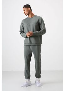 Bedrucktes Fleece-Sweatshirt- und Hosen-Set