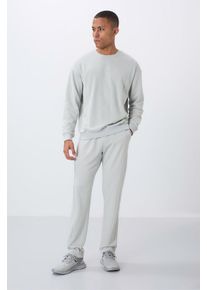 Herren Baumwoll-Polyester Fleece Sweatshirt und Hose Set