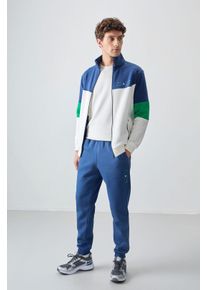 Herren Color-Blocked Zip Sweatshirt und Hosen Set