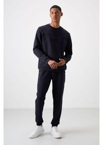 Bedrucktes Fleece-Sweatshirt und Hose Set