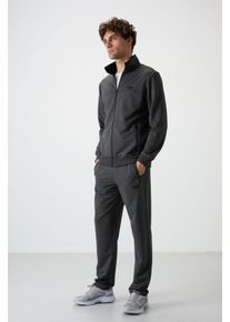 Herren Strick-Fleece Sweatshirt und Hose Set