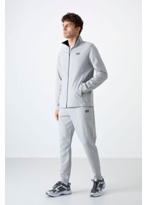 Herren Sweatshirt mit Rei&szlig;verschlusskragen und Hose Set