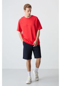 Herren Oversized T-Shirt und Shorts Set aus Baumwollmischung