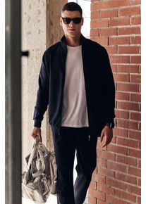 Herren Sweatshirt mit Rei&szlig;verschlusskragen und Hose Set