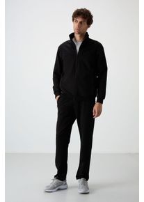 Herren Strickfleece Sweatshirt- und Hosen-Set