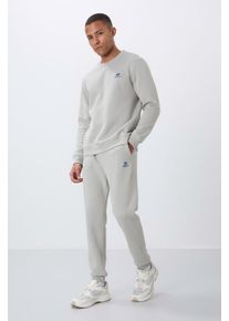 Herren Sweatshirt- und Jogginghosen-Set aus Baumwolle-Polyester-Fleece