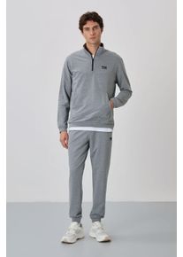 Herren Sweatshirt-Set mit Rei&szlig;verschluss und Hose