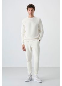 Herren Sweatshirt- und Hose-Set aus Baumwolle-Polyester-Fleece