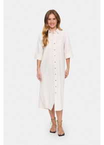 Saint Tropez Kleid in regul&auml;rer Passform Eis white