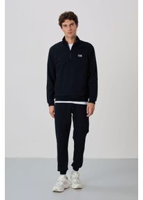 Herren Sweatshirt-Set mit Rei&szlig;verschluss und Hose
