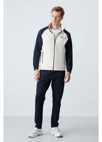 Herren Farbblockiertes Strick-Trainingsset