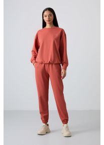 Oversized Sweatshirt und elastisches Bundhosen-Set