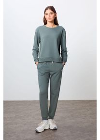 &Uuml;bergr&ouml;&szlig;en Sweatshirt- und Hosen-Set aus Baumwolle-Polyester-Mischung