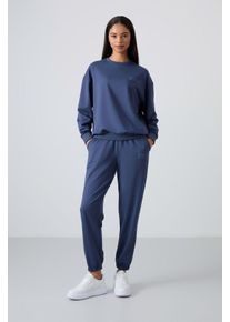 &Uuml;bergro&szlig;es Sweatshirt und Set mit elastischen Hosen