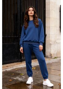 &Uuml;bergr&ouml;&szlig;e Sweatshirt- und elastische Hosen-Set