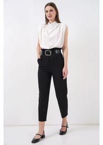 Kn&ouml;chellange Gerade Hose mit Schleife