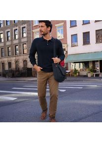 LANDS' END Stretch-Jeans mit Flanellfutter und Komfortbund, Herren,  Beige, Baumwoll-Mischung, by Lands' End