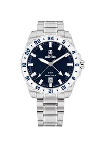 Tommy Hilfiger Th85 Gmt Silber Herren Armbanduhr 1792132