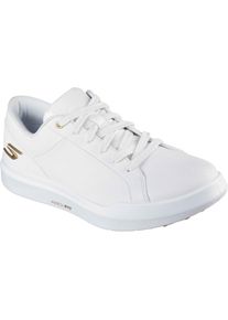 Skechers GO GOLF Drive 12 Leder Damen Golf Schuhe Wei&szlig;/Gold