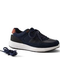 LANDS' END Veloursleder/Leder-Sneaker f&uuml;r Herren, Herren, size: regular, Blau, Leder/Rauleder, by Lands' End