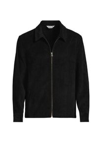 LANDS' END Cord-Hemdjacke f&uuml;r Herren, Herren, size: regular, Schwarz, Polyester/Nylon/Polyester-Mischung, by Lands' End