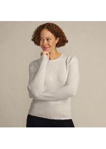 LANDS' END Pullover mit Pailletten f&uuml;r Damen in Petite-Gr&ouml;&szlig;e, Damen, size: petite, Elfenbein, Polyacryl/Polyester-Mischung, by Lands' End