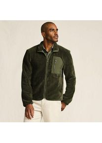 LANDS' END Aktiv Wolkenfleece-Jacke f&uuml;r Herren, Herren, size: regular, Gr&uuml;n, Baumwolle/Polyester, by Lands' End