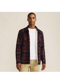 LANDS' END Hemdjacke mit Teddyfutter f&uuml;r Herren, Herren, size: regular, Rot, Polyester, by Lands' End