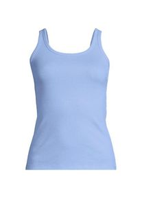 LANDS' END Ripp-Tanktop f&uuml;r Damen in Plus-Gr&ouml;&szlig;e, Damen, size: plus, Blau, Elasthan/Baumwoll-Mischung, by Lands' End