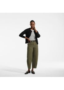 LANDS' END Kurzer Feinstrick-Cardigan aus Baumwolle f&uuml;r Damen, Damen, size: regular, Schwarz, Baumwolle, by Lands' End