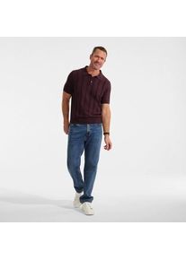 LANDS' END Kurz&auml;rmeliges Poloshirt aus Baumwolle/Seidenmix, Herren,  Rot, by Lands' End