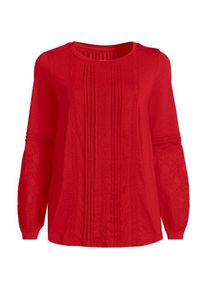 LANDS' END Biesenshirt aus Baumwoll/Modalmix f&uuml;r Damen in Plus-Gr&ouml;&szlig;e, Damen, size: plus, Rot, Baumwoll-Mischung/Viskose-Mischung, by Lands' End