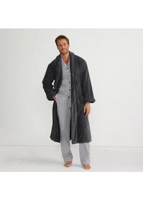 LANDS' END Bademantel aus t&uuml;rkischem Frottee f&uuml;r Herren, Herren, size: regular, Grau, Baumwolle, by Lands' End