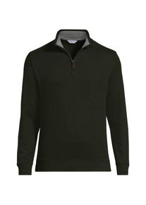 LANDS' END Rei&szlig;verschluss-Pullover aus Bedford-Ripp f&uuml;r Herren, Herren, size: regular, Braun, Baumwolle, by Lands' End