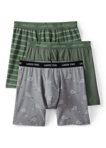 LANDS' END Komfort-Boxershorts (3er-Set), Herren,  Gr&uuml;n, Baumwolle/Elasthan/Baumwolle Modal, by Lands' End
