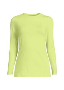 LANDS' END Shirt aus Baumwolle/Modal-Mix mit Rundausschnitt f&uuml;r Damen in Plus-Gr&ouml;&szlig;e, Damen, size: plus, Gr&uuml;n, Elasthan/Baumwolle Modal, by Lands' End