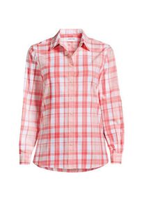 LANDS' END Lange leichte Flanellbluse f&uuml;r Damen, Damen, size: regular, Pink, by Lands' End