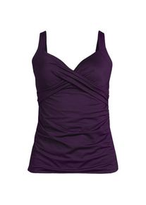 LANDS' END Tankinitop CHLORRESISTENT mit V-Ausschnitt f&uuml;r Damen, Damen, size: regular, Lila, Nylon-Mischung, by Lands' End